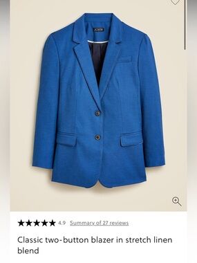 J. Crew Navy Blue Blazer Jacket